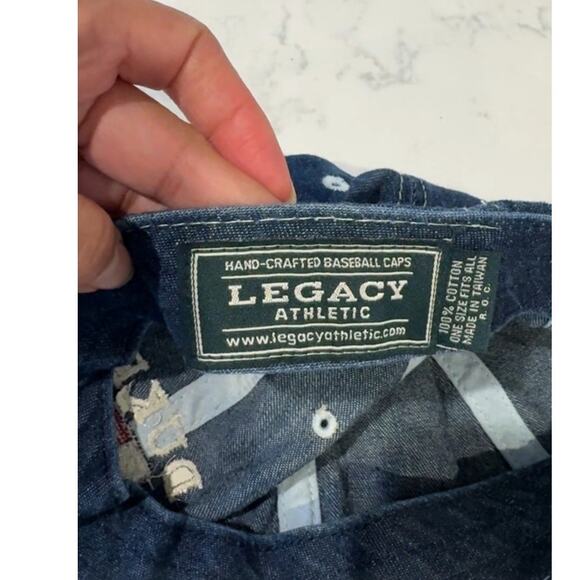 Duke University Blue Devils adjustable denim baseball cap American flag design - Picture 8 of 8